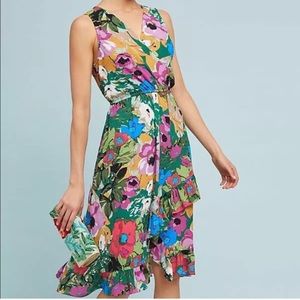 Anthropologie by Plenty Tracy Reese Daphne
Wrap Floral Sleeveless Dress …